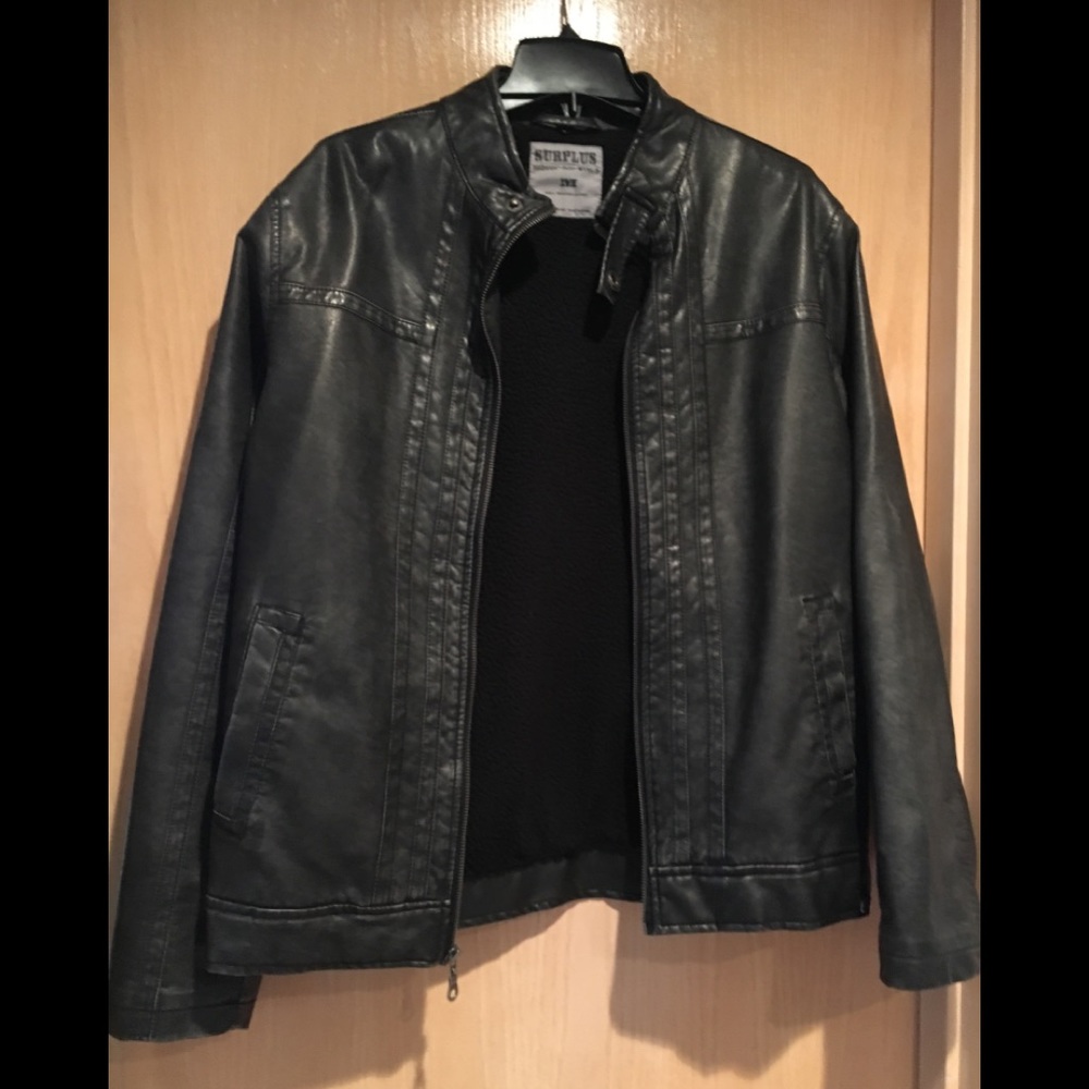 Men’s Imitation Leather Jacket
